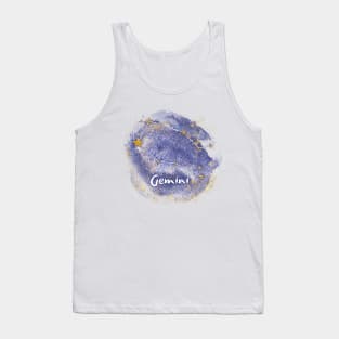 Gemini gold constellation Tank Top